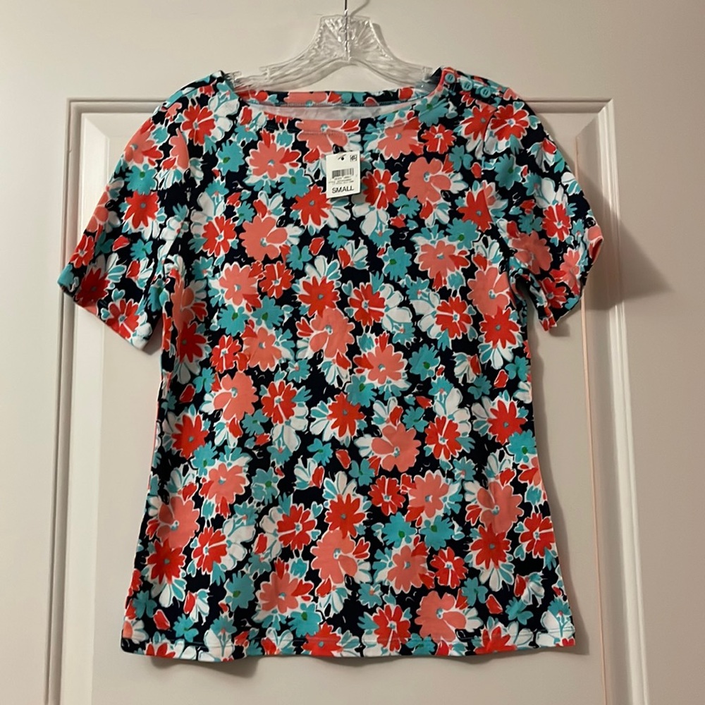 CHARTER CLUB Beautiful Colorful Top NWT! Sz S